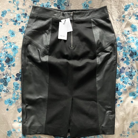 Reagan Leather Pencil Skirt Size 8 - Picture 4 of 7